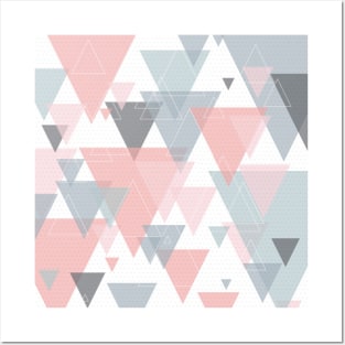 Scandinavian style triangles Posters and Art